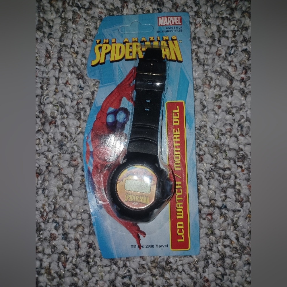 ✨️4/$10✨️Spiderman lcd watch 2008